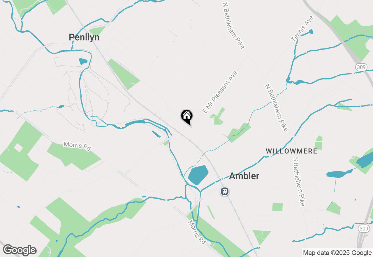 Map of 26 E Mount Pleasant Avenue #B, Ambler, PA 19002