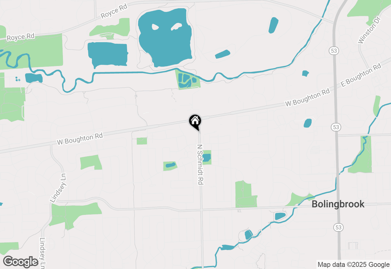 Map of 321 N Schmidt Road, Bolingbrook, IL 60440