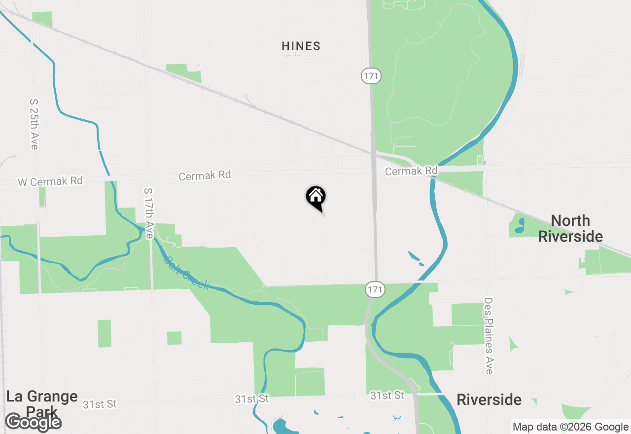 Map of 2336 S 5th Avenue, North Riverside, IL 60546