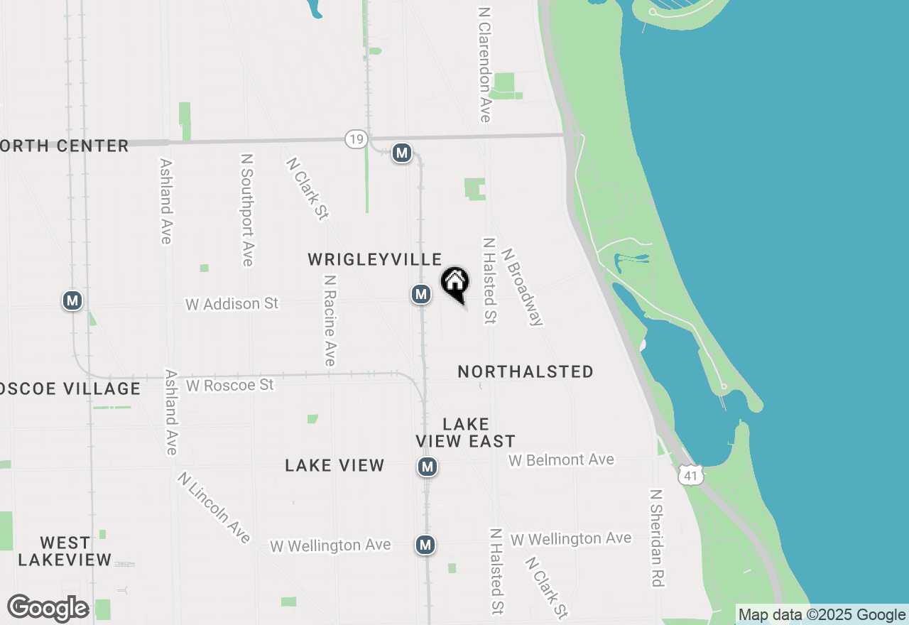 Map of 3541 N Fremont Street #1, Chicago, IL 60613