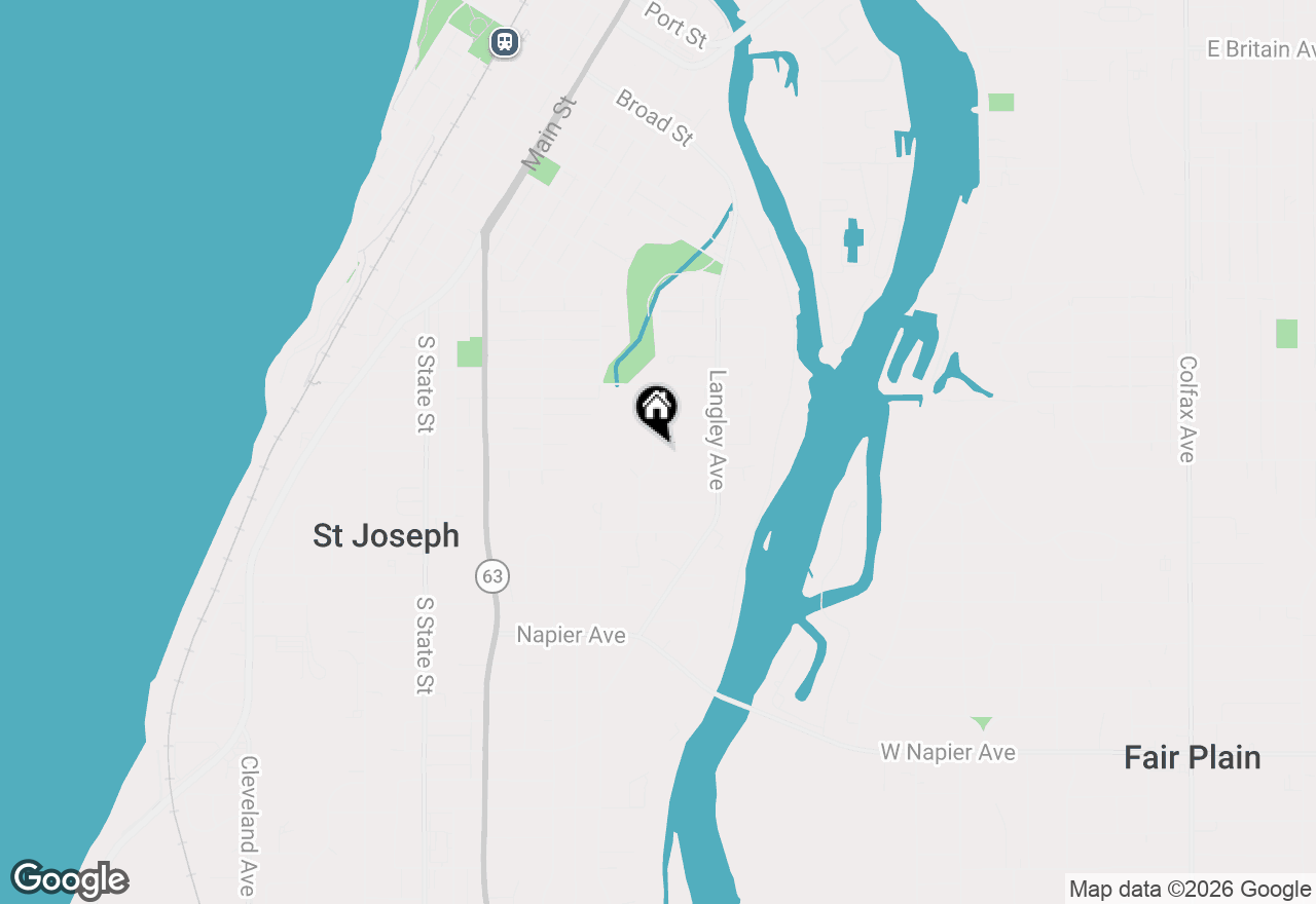 Map of 1224 Marion Avenue, St. Joseph, MI 49085