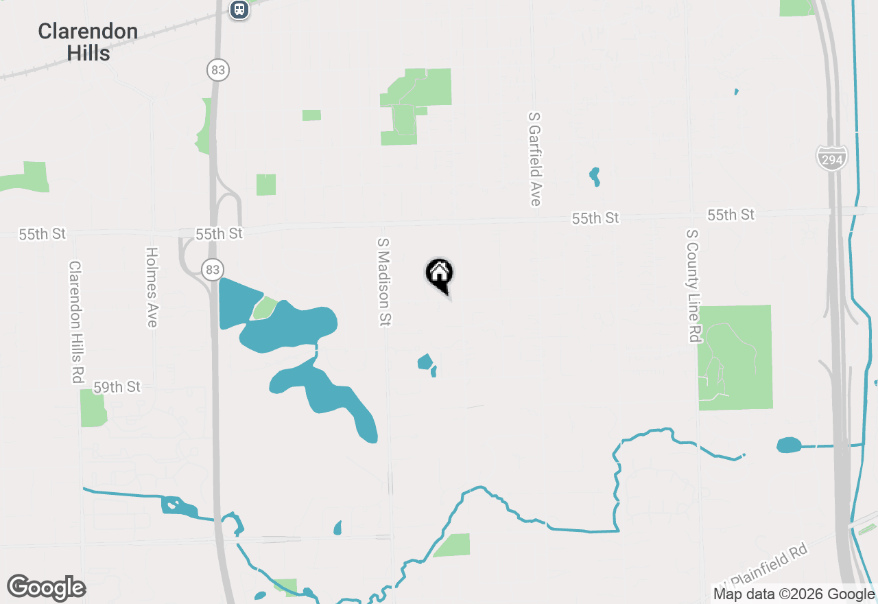Map of 5711 Foxgate Lane, Hinsdale, IL 60521