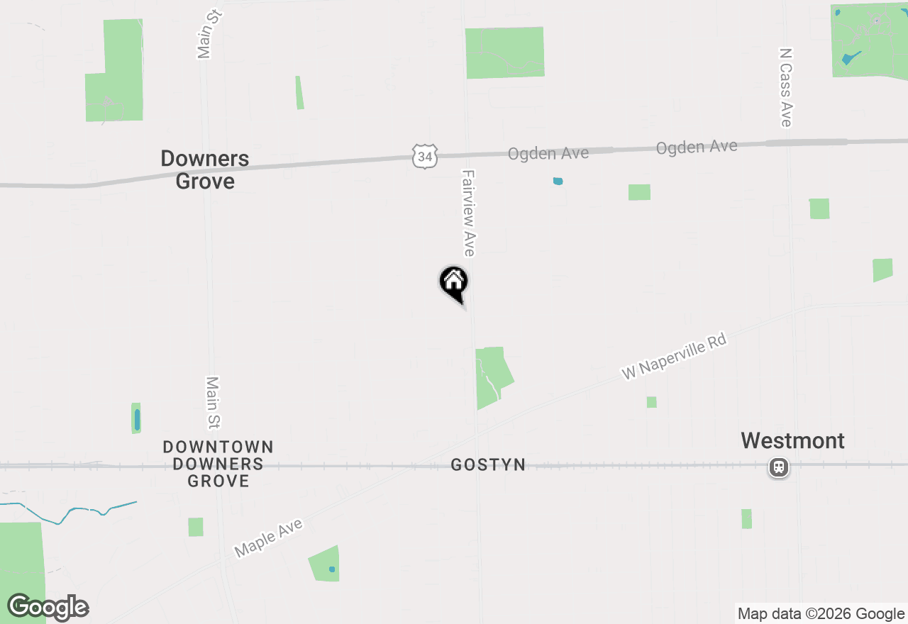 Map of 416 Chicago Avenue, Downers Grove, IL 60515