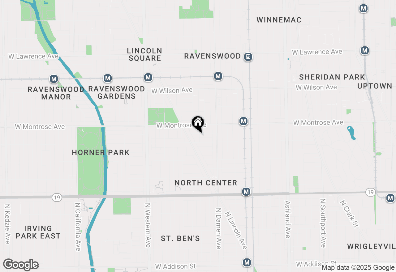 Map of 4324 N Hoyne Avenue #1N, Chicago, IL 60618