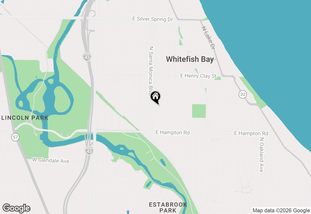Map of 4959 N Berkeley Blvd, Whitefish Bay, WI 53217