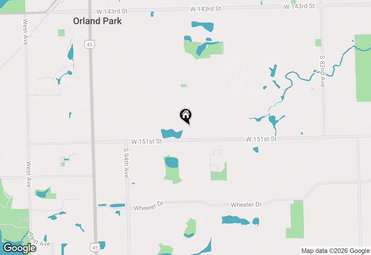 Map of 9061 Somerset Court #16, Orland Park, IL 60462