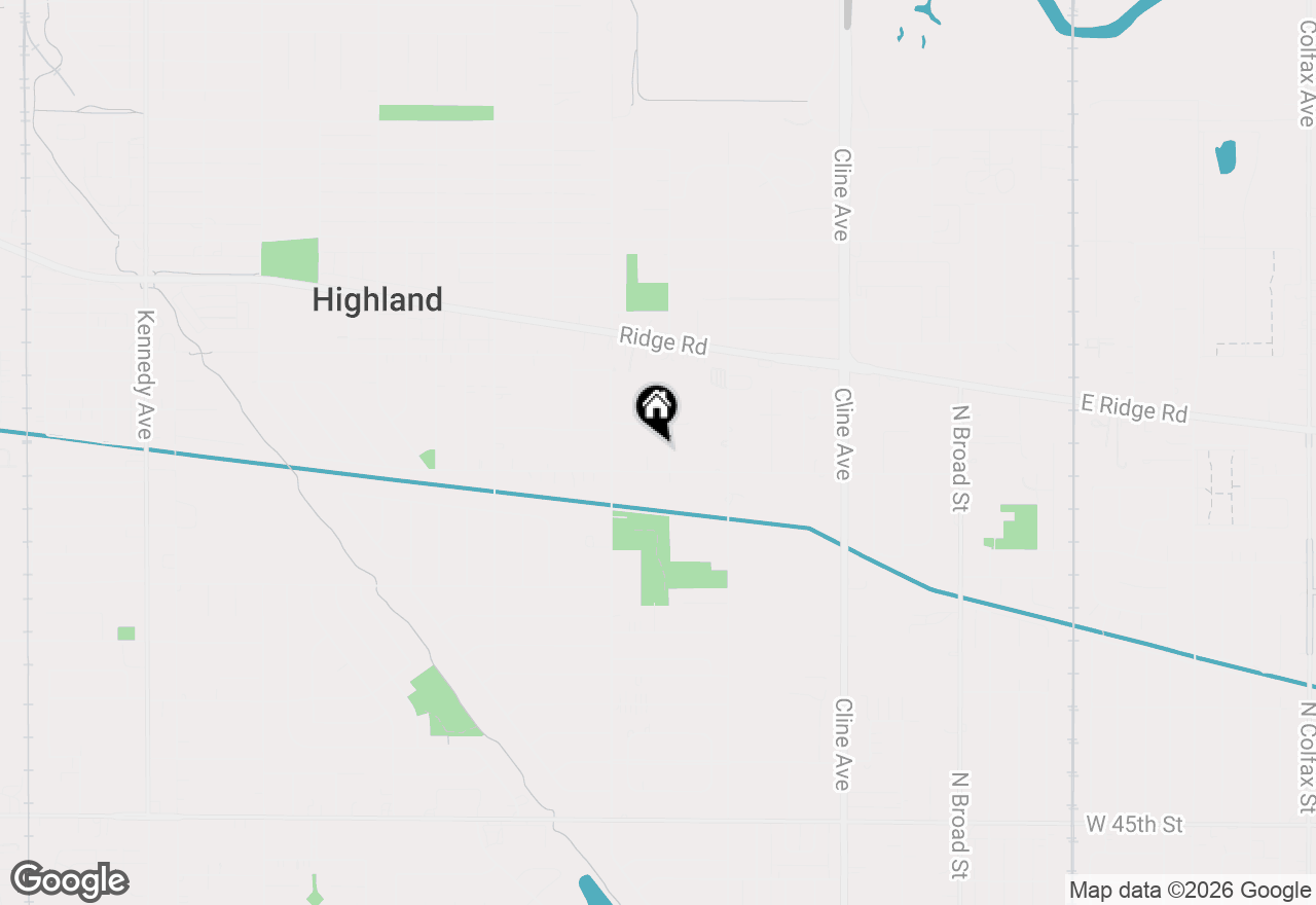 Map of 9030 Orchard Drive, Highland, IN 46322