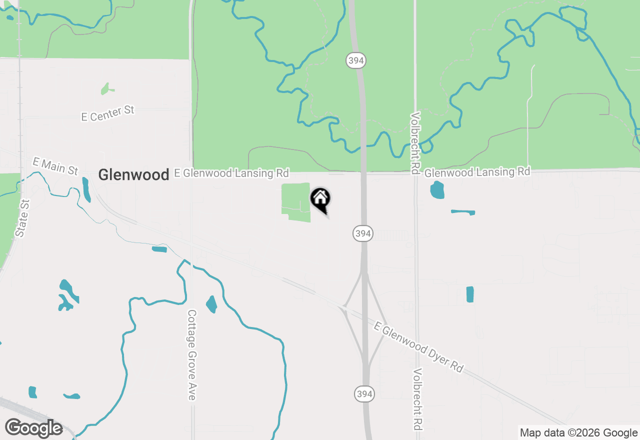 Map of 339 S Dorchester Avenue, Glenwood, IL 60425