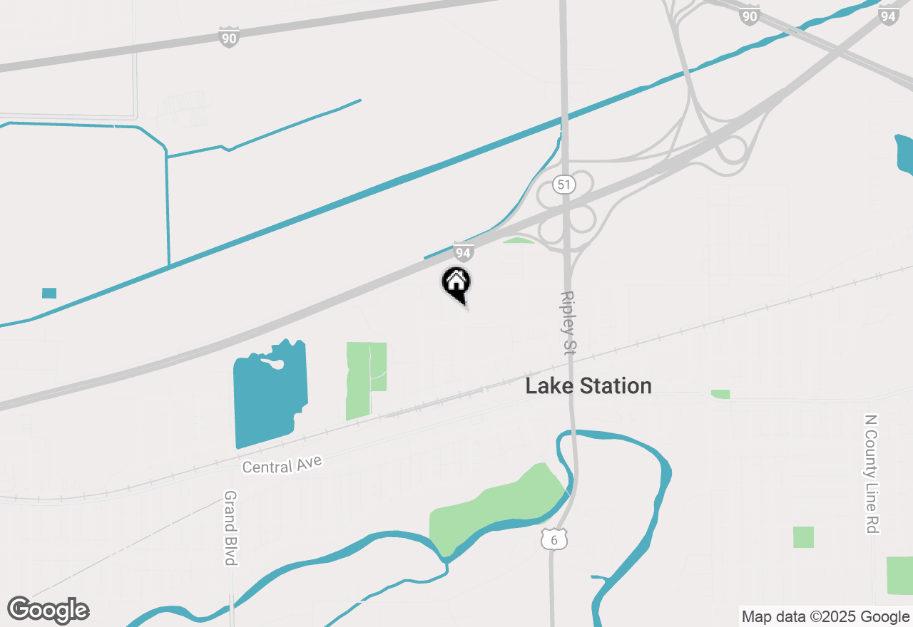 Map of 2160 Parke Street, Lake Station, IN 46405