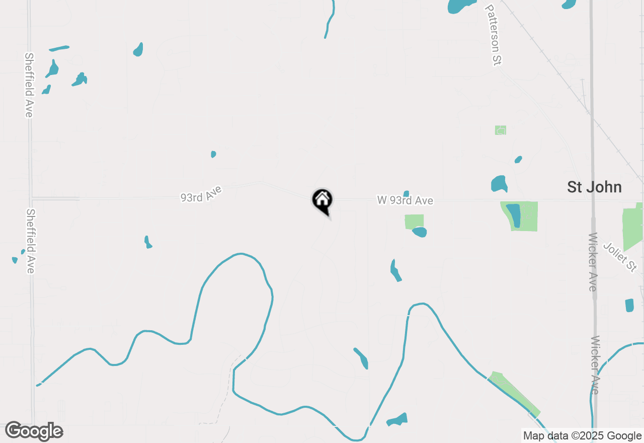 Map of 9358 Sweetspire Place, St. John, IN 46373