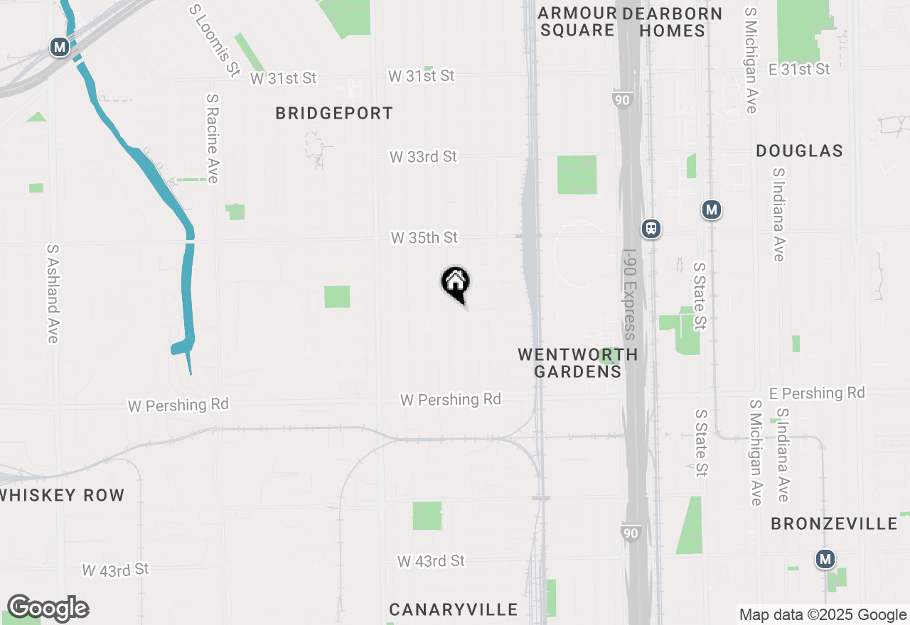 Map of 3652 S Wallace Street #2S, Chicago, IL 60609