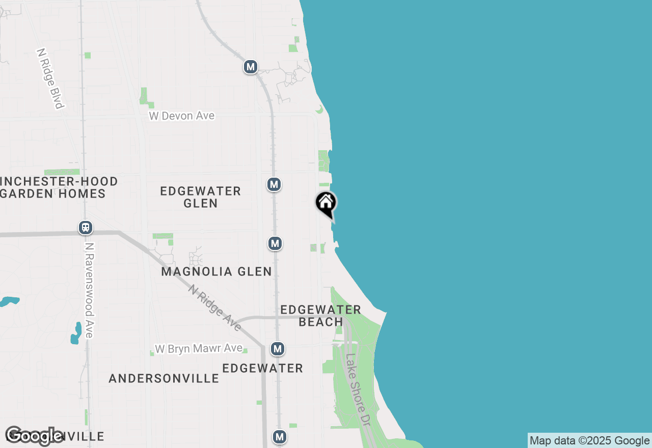 Map of 6007 N Sheridan Road #31J, Chicago, IL 60660