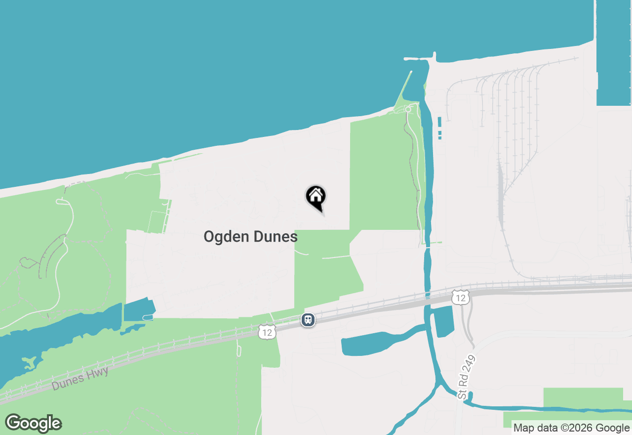 Map of 49 Aspen Road, Ogden Dunes, IN 46368