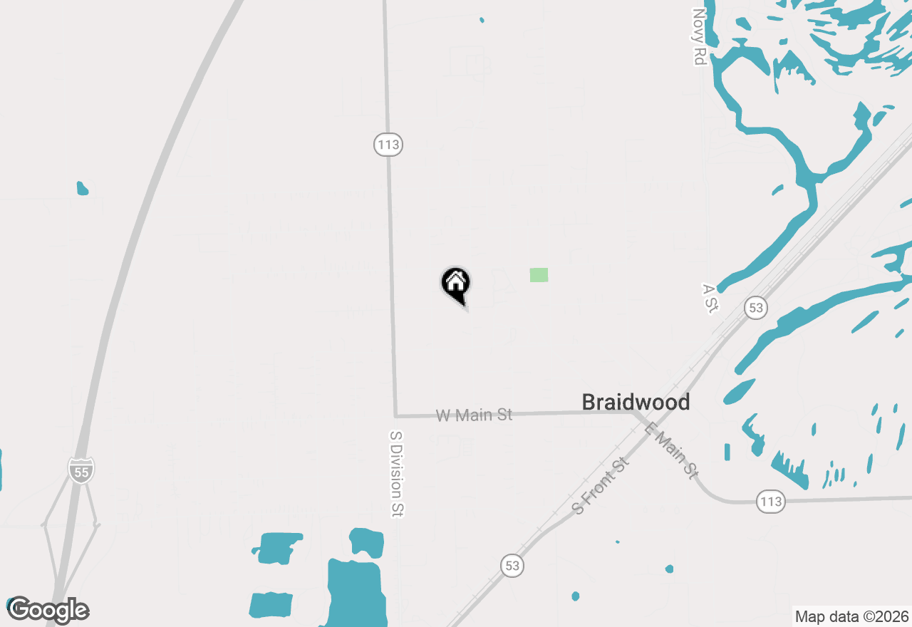 Map of 459 N School Street, Braidwood, IL 60408