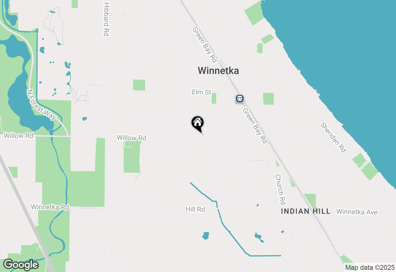 Map of 917 Willow Road, Winnetka, IL 60093