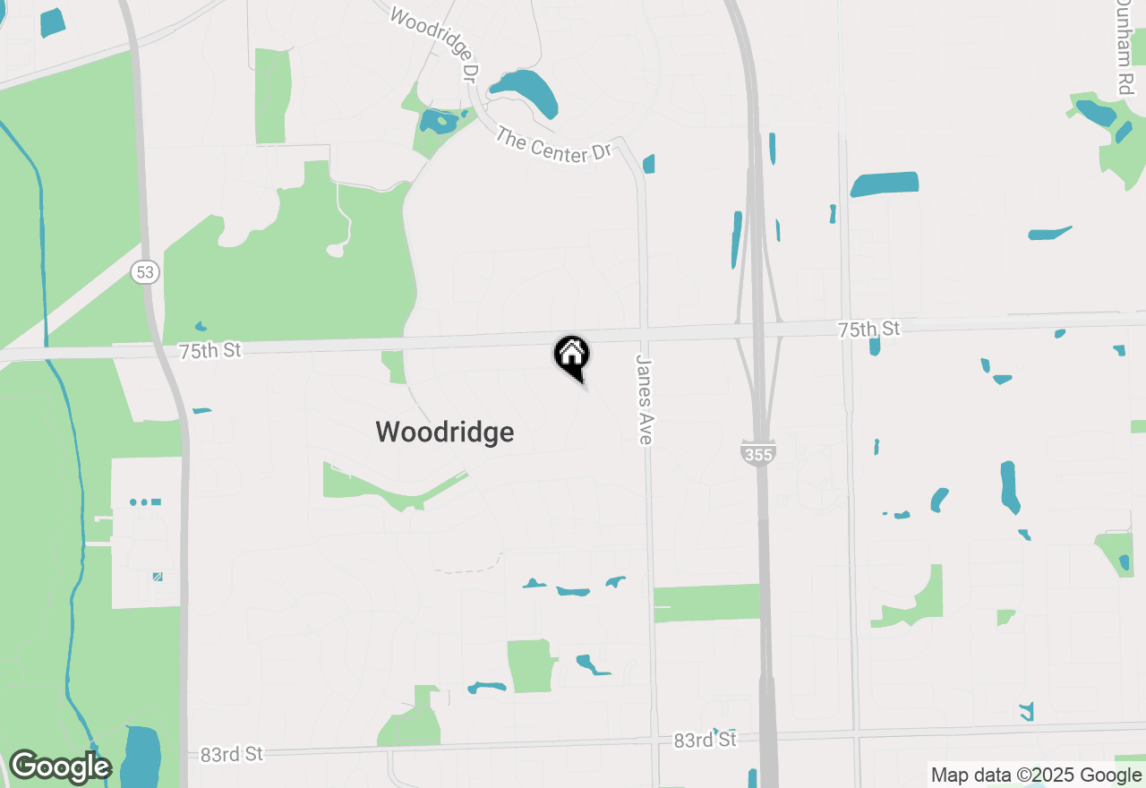 Map of 7622 Deerfield Avenue, Woodridge, IL 60517