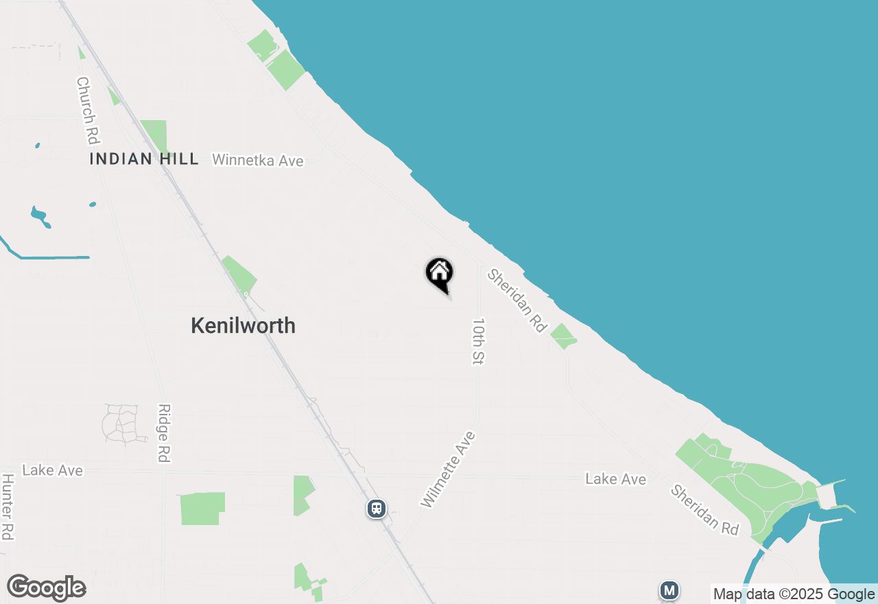 Map of 111 Robsart Road, Kenilworth, IL 60043