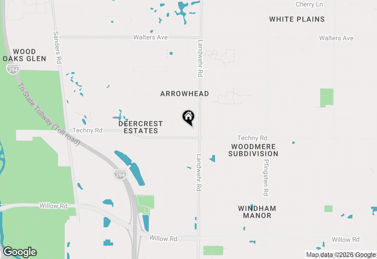 Map of 1927 Alexandra Court, Northbrook, IL 60062