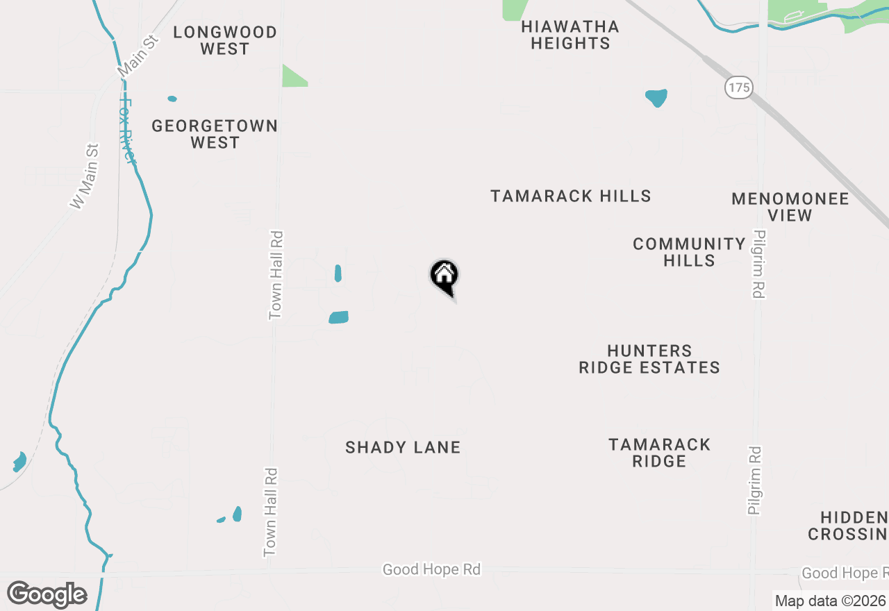 Map of W172N7862 Shady Ln, Menomonee Falls, WI 53051