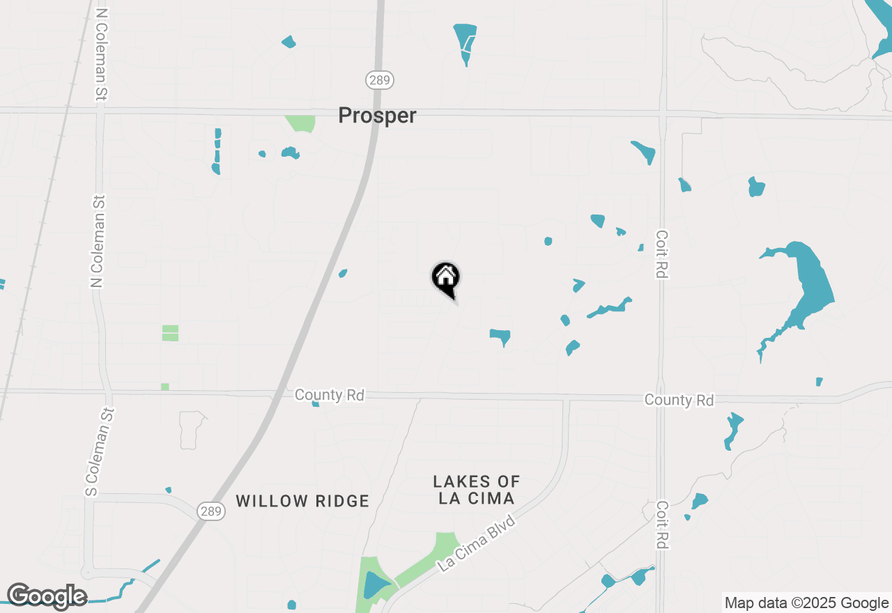 Map of 1908 Crown Colony Drive, Prosper, TX 75078
