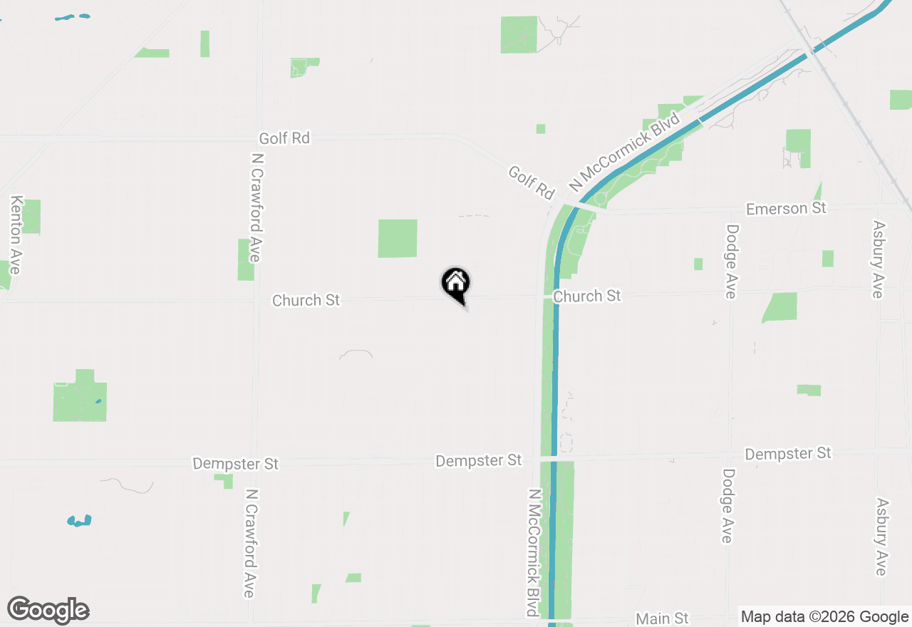 Map of 9132 Lincolnwood Drive, Evanston, IL 60203