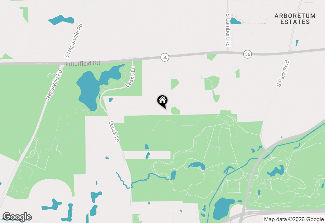 Map of 1230 Durham Drive, Wheaton, IL 60189