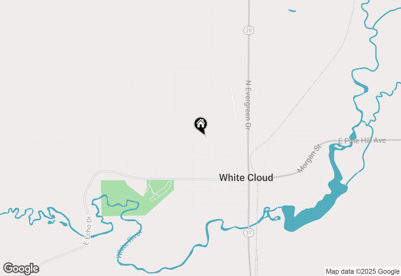 Map of V/L Pine Hill Street, White Cloud, MI 49349