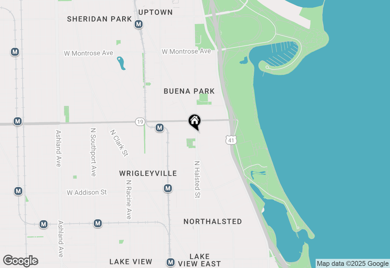 Map of 3914 N Broadway Street #3B, Chicago, IL 60613