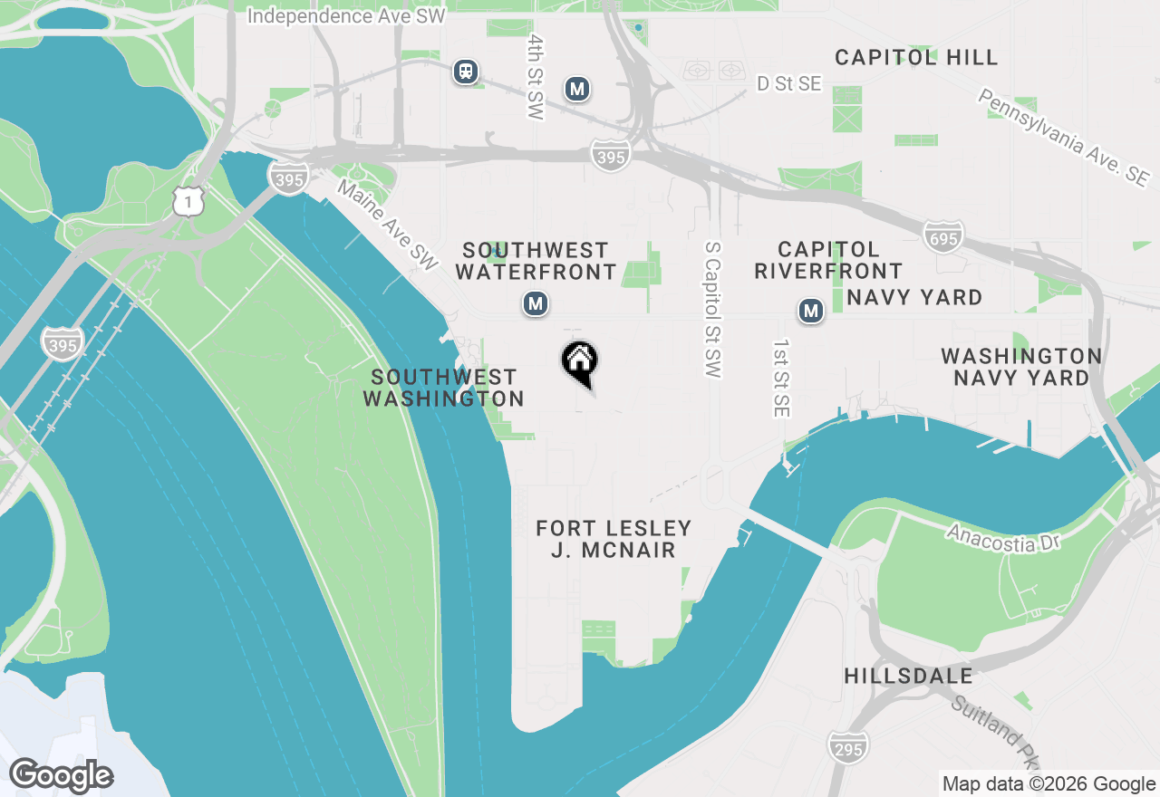 Map of 1311 Delaware Avenue Sw #S145, Washington, DC 20024