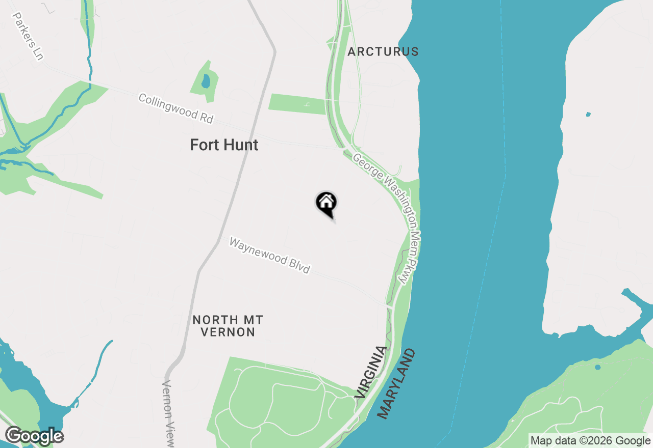 Map of 1024 Croton Drive, Alexandria, VA 22308