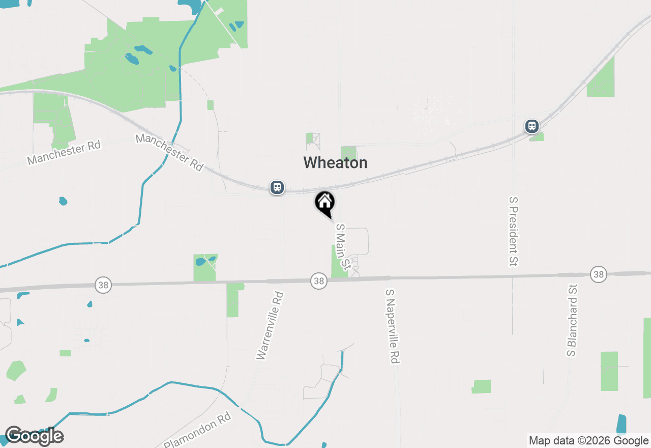 Map of (Address confidential), Wheaton, Illinois 60187