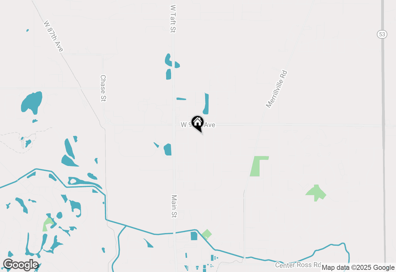 Map of 2195 W 93rd Place, Crown Point, IN 46307