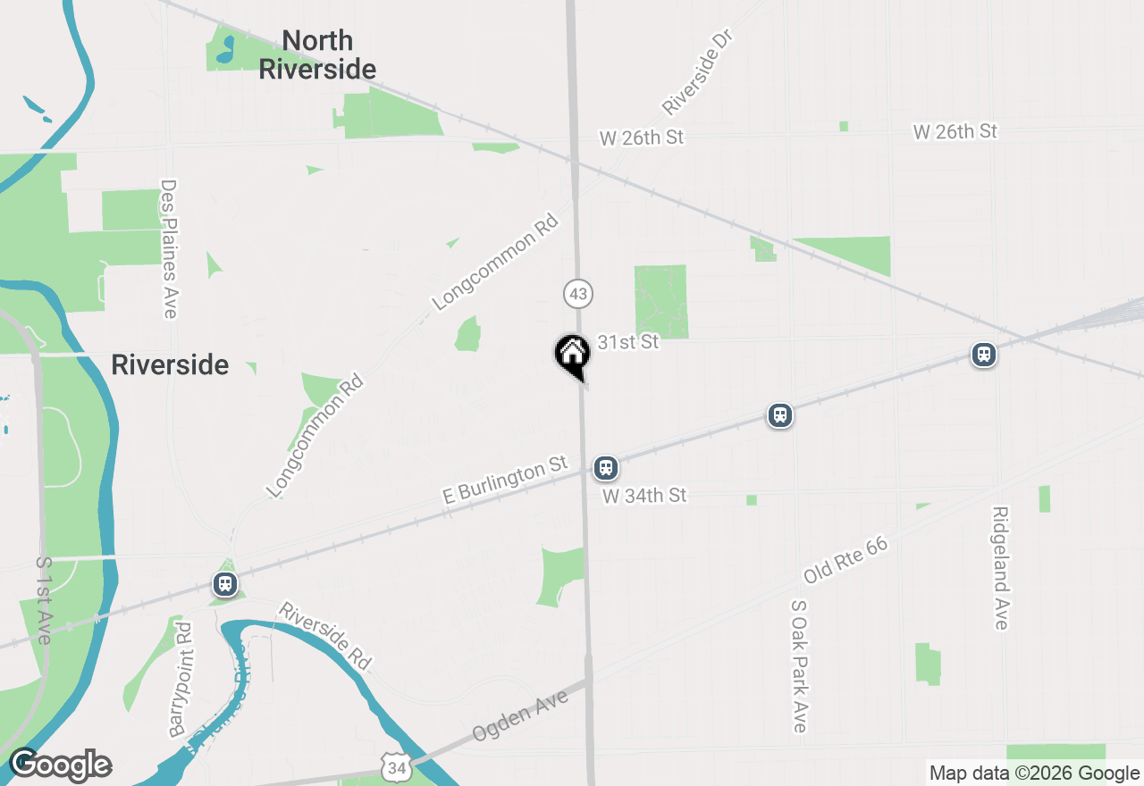 Map of 3150 Harlem Avenue #1H, Riverside, IL 60546
