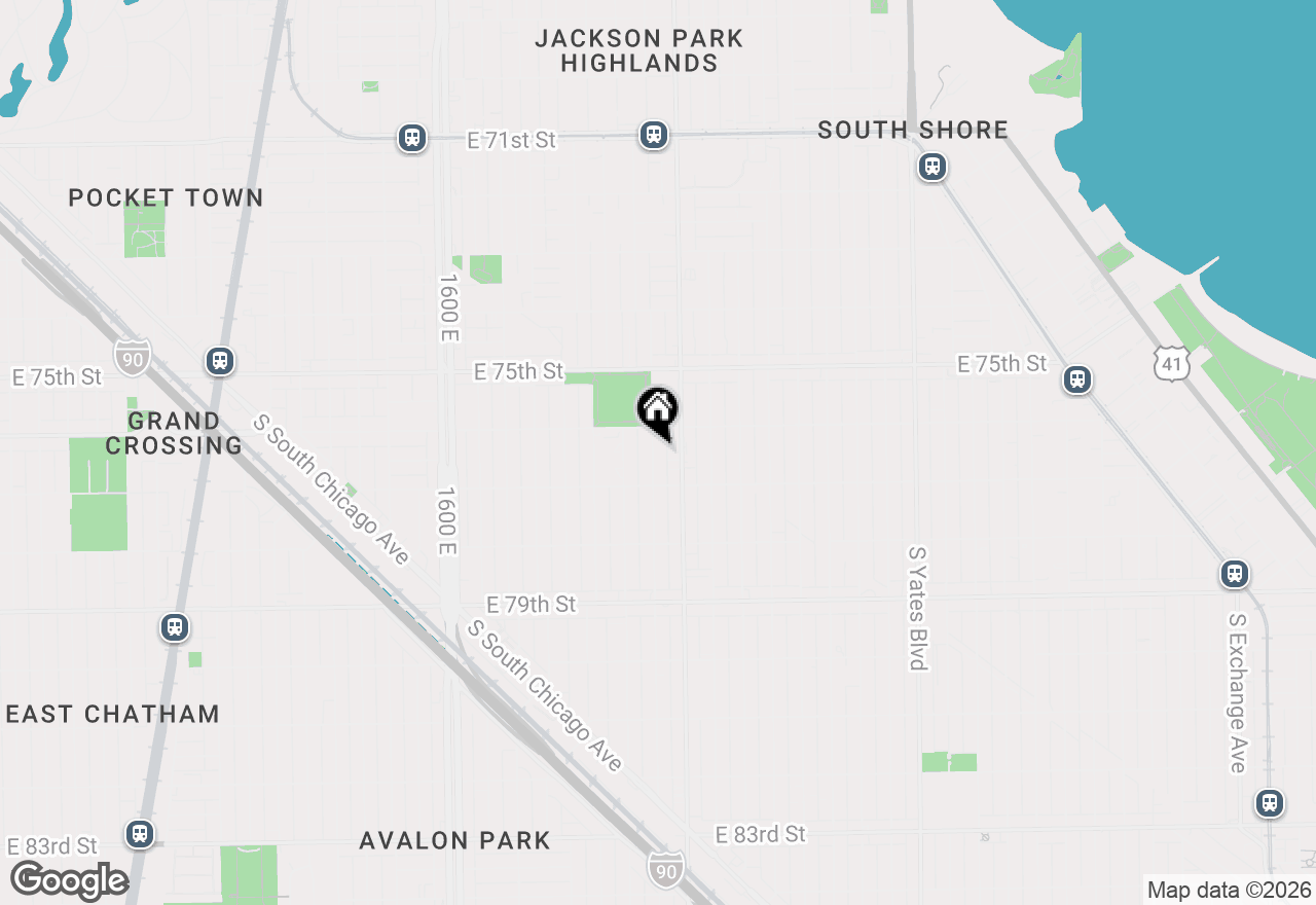 Map of 7629 S Euclid Avenue, Chicago, IL 60649