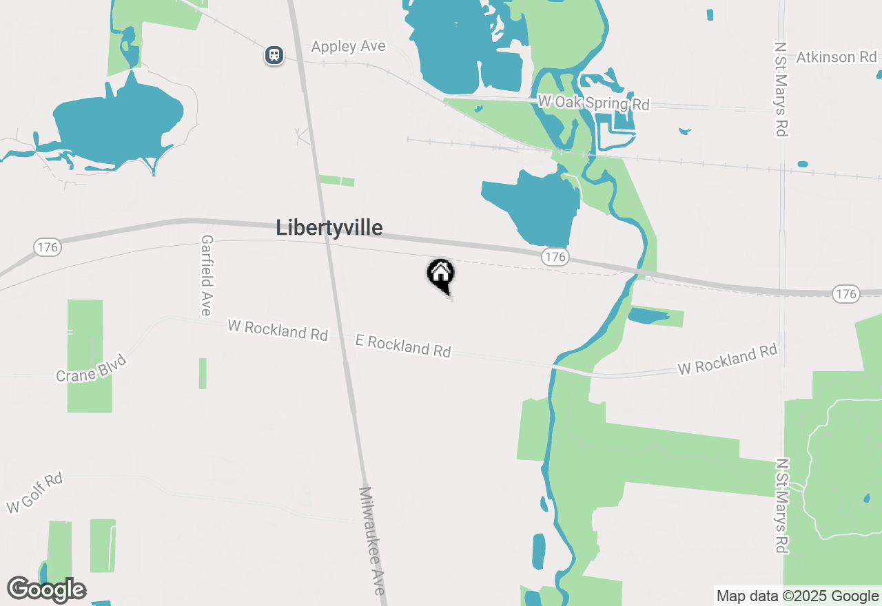 Map of 607 Meadow Lane, Libertyville, IL 60048