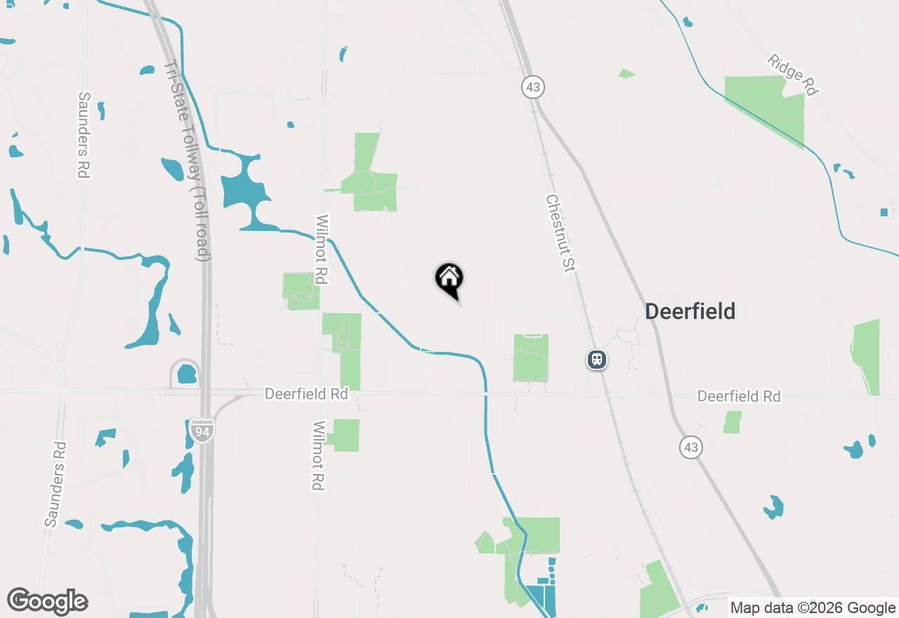 Map of 1250 Hazel Avenue, Deerfield, IL 60015