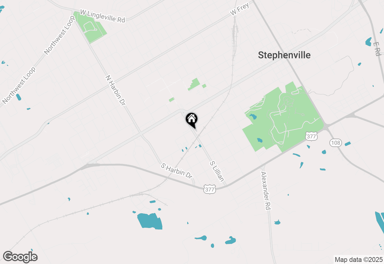 Map of 410 S Lillian Street, Stephenville, TX 76401