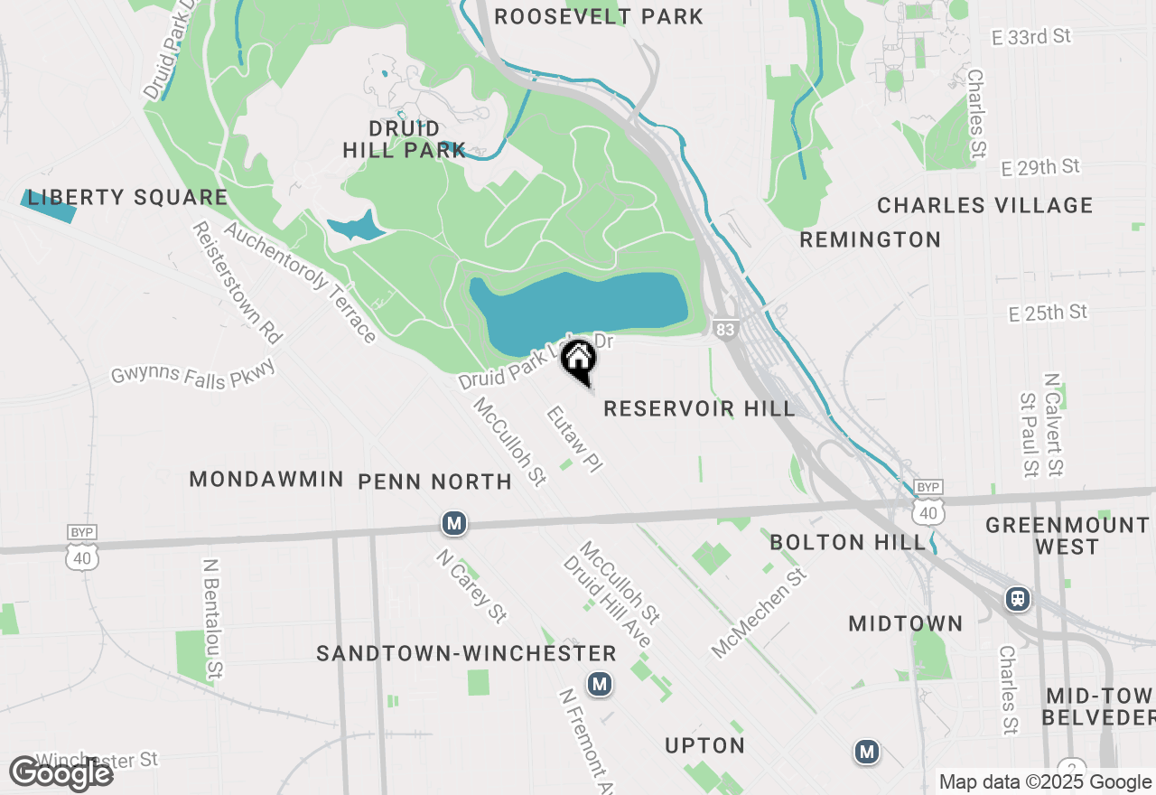 Map of 901 Chauncey Avenue, Baltimore, MD 21217