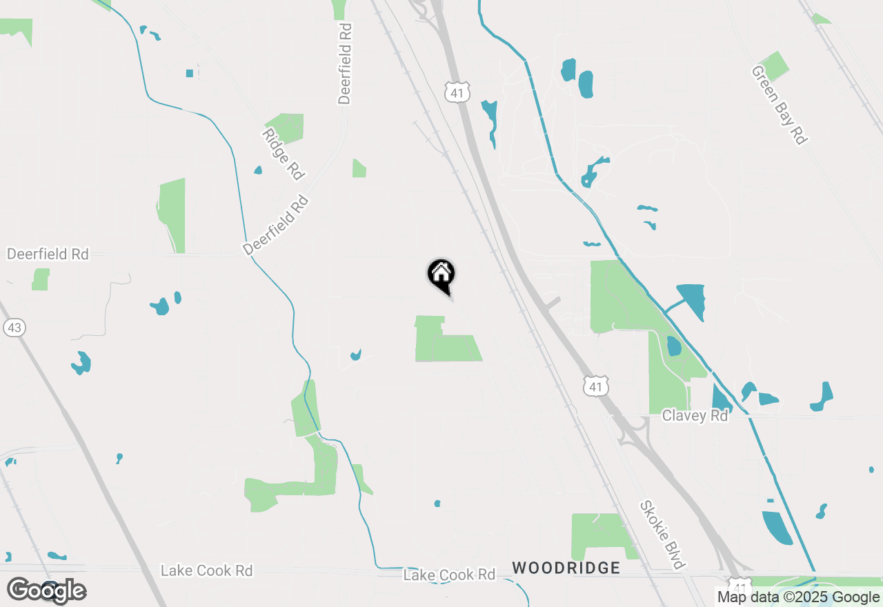 Map of 694 Ridge Road, Highland Park, IL 60035