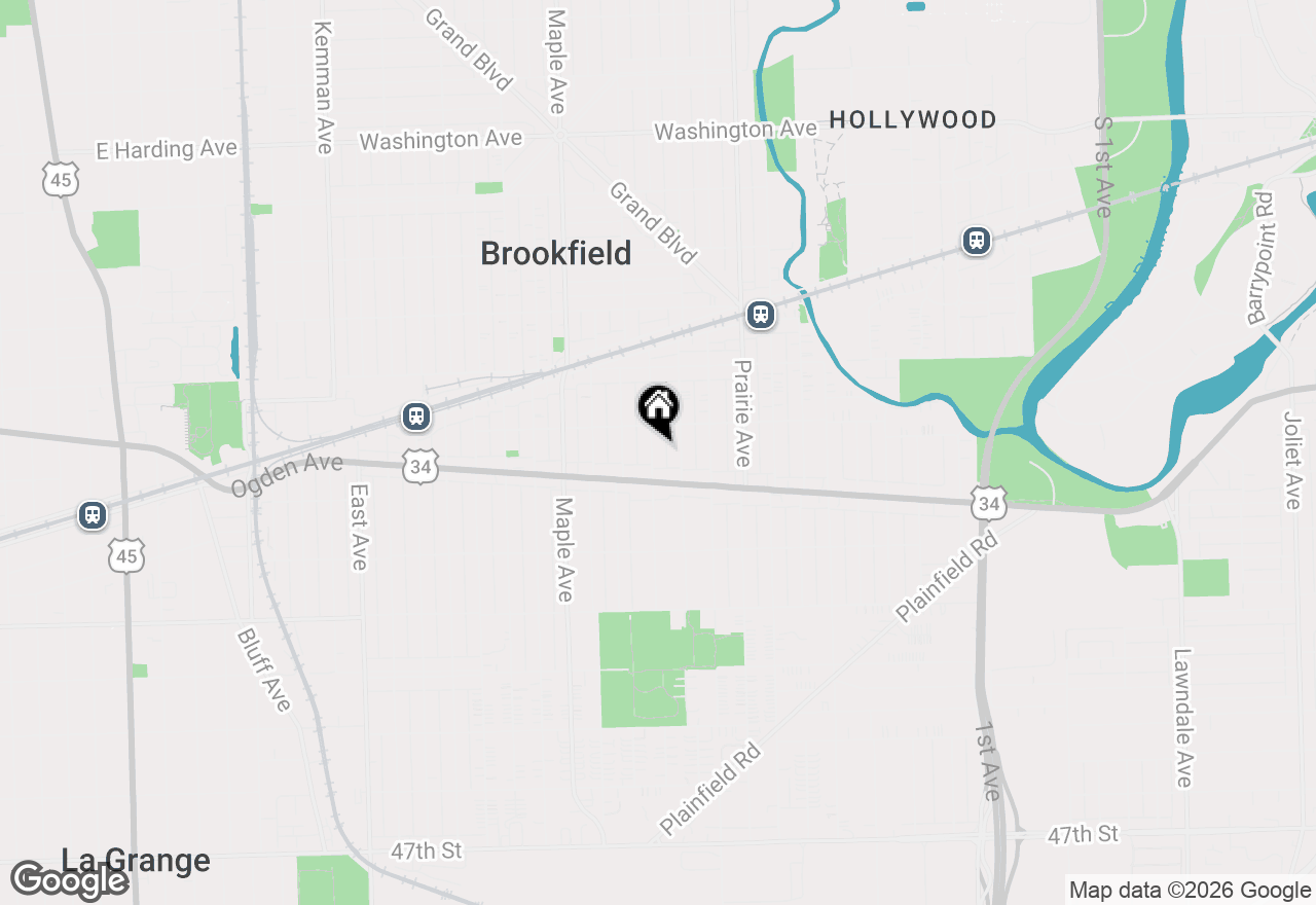 Map of 4023 Oak Avenue, Brookfield, IL 60513