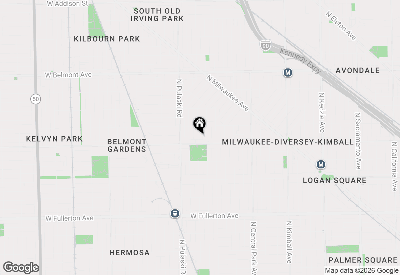 Map of 2821 N Springfield Avenue, Chicago, IL 60618