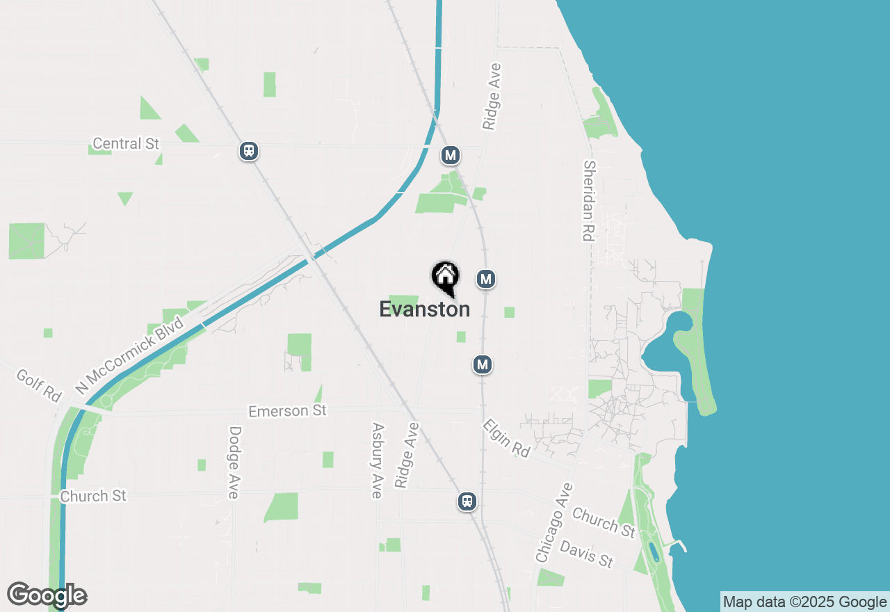 Map of 2141 Ridge Avenue #1B, Evanston, IL 60201
