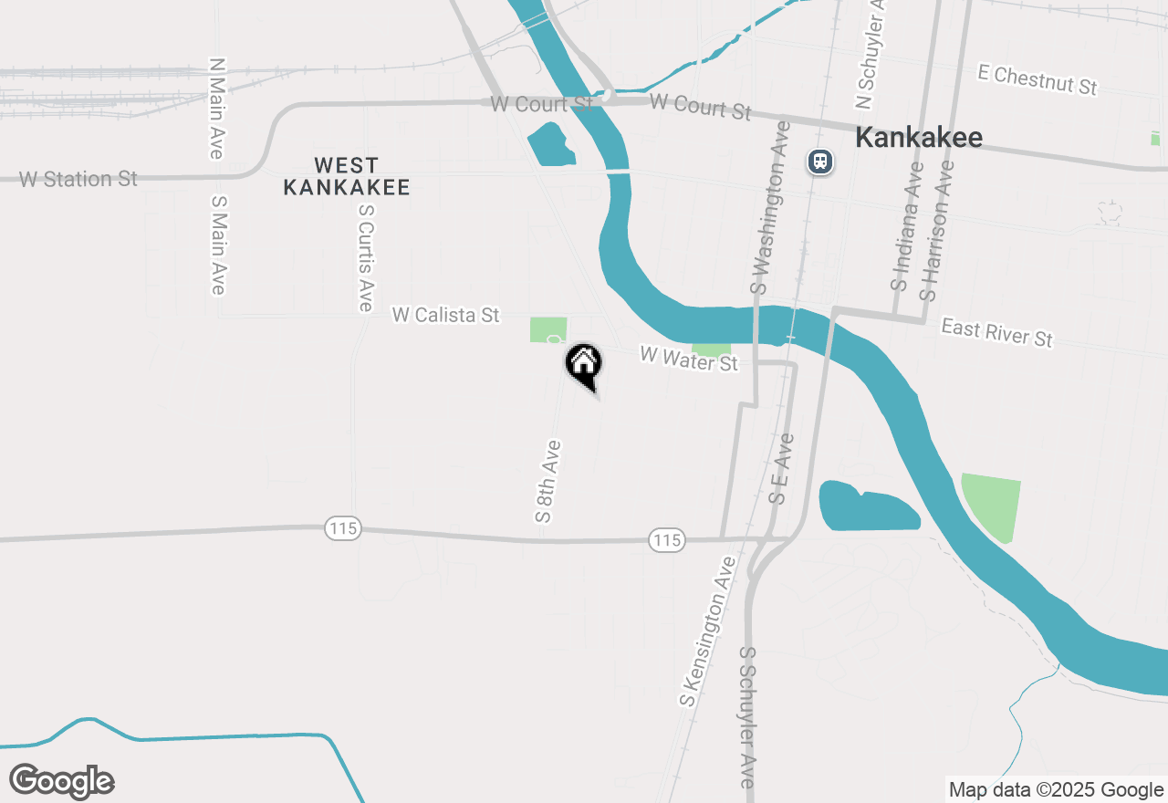 Map of 957 S 7th Avenue, Kankakee, IL 60901
