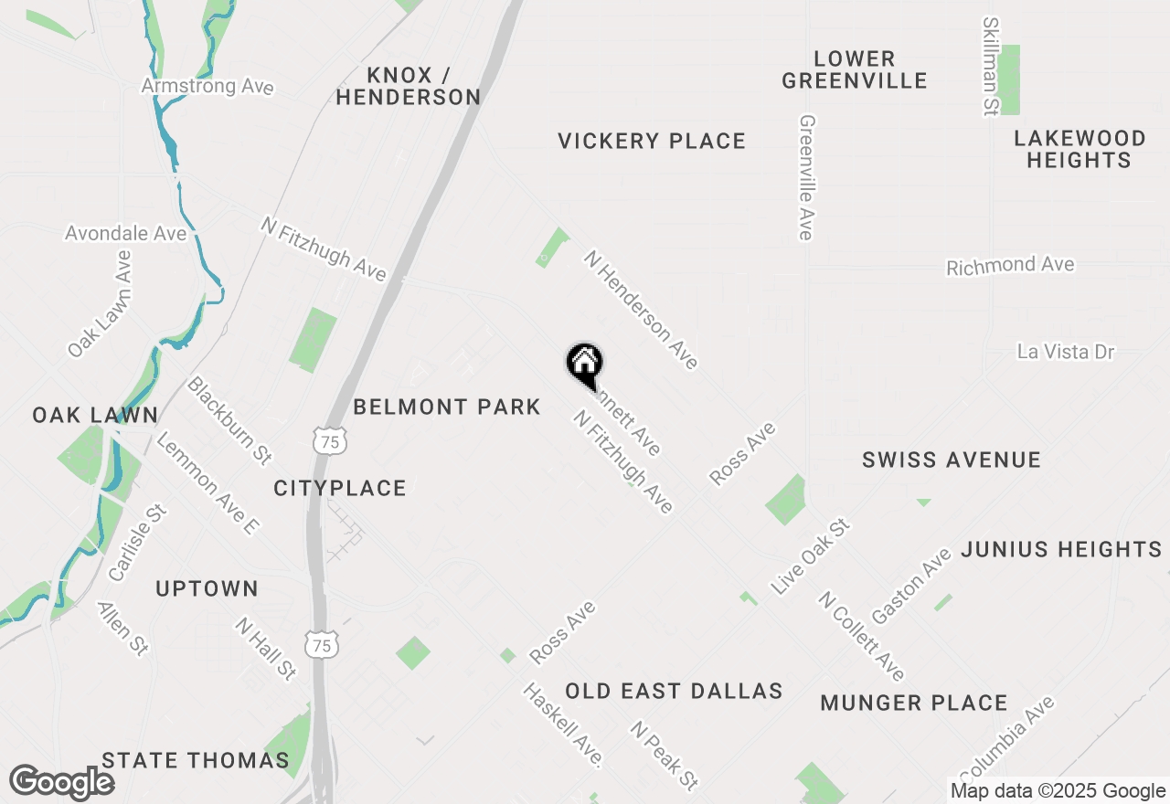 Map of 4963 Dartford Drive, Dallas, TX 75204