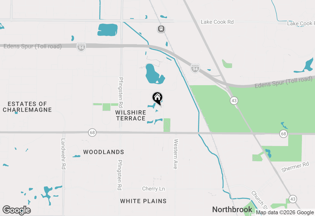Map of 2535 Stonebridge Lane, Northbrook, IL 60062