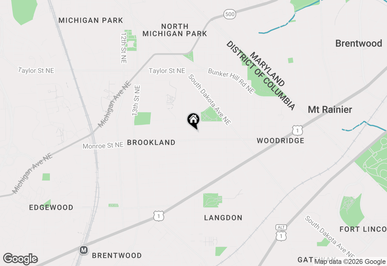 Map of 1711 Newton Street Ne, Washington, DC 20018