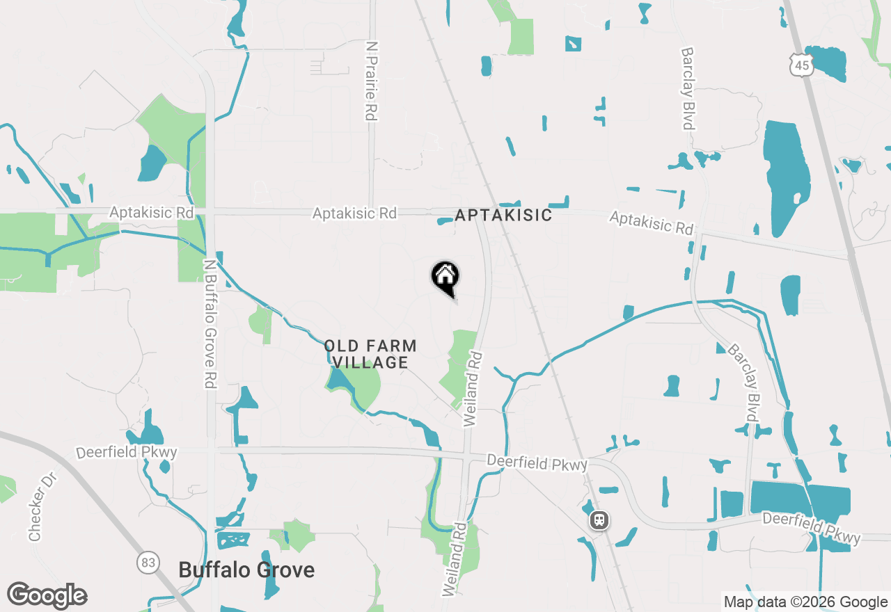 Map of 1420 Madison Drive, Buffalo Grove, IL 60089
