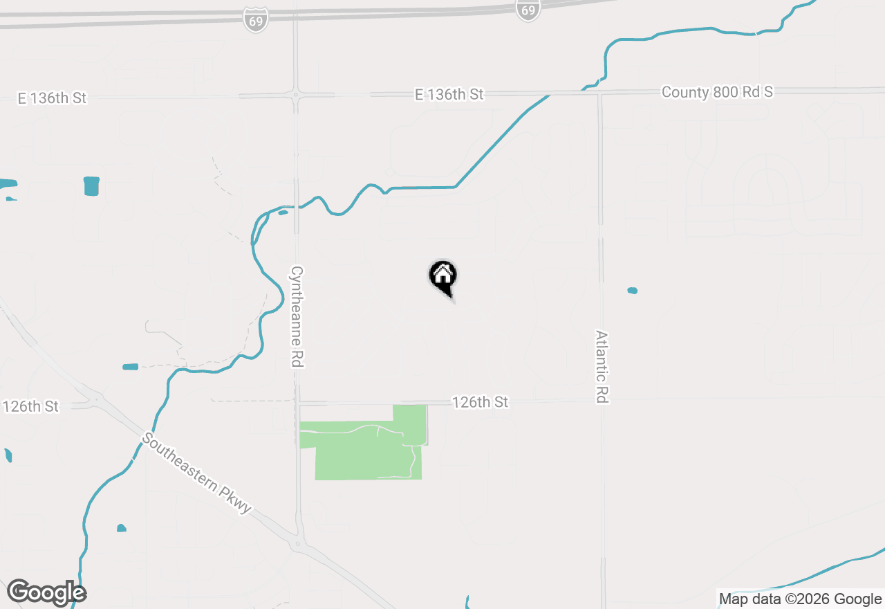 Map of 16204 Oliver Street, Fishers, IN 46037