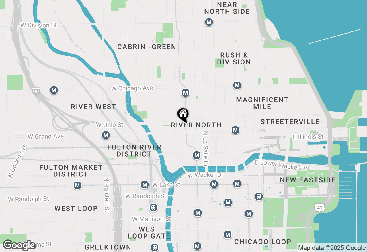 Map of 303 W Ohio Street #1403, Chicago, IL 60654