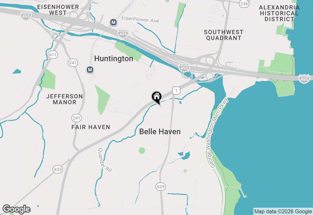 Map of 1915 Duffield Lane, Alexandria, VA 22307